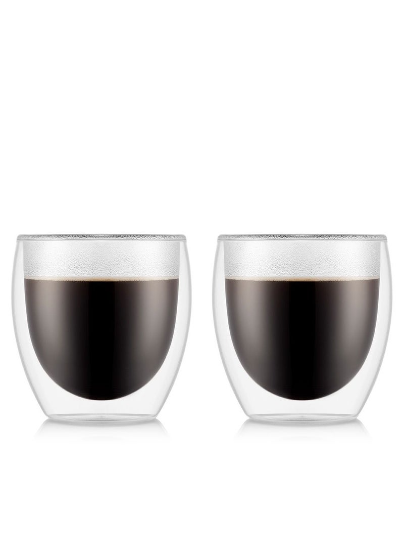 bodum Pavina Double Wall Thermo Glass - 8.5oz, 2pcs set - Image 1