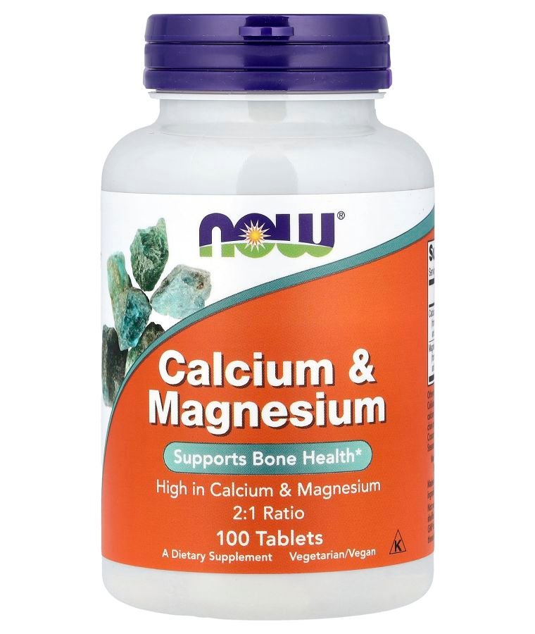 now Calcium & Magnesium 100 Tablets