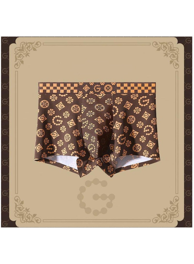 Boxed Men's Fashionable Printed Summer Lightweight Boxed Underwear Set Of 4 Pieces  - Image 4