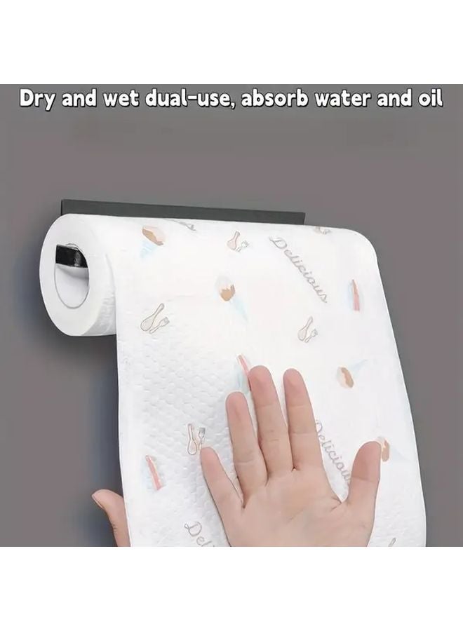 100 Pieces Per Roll Washable Thickened Oil Absorbing Kitchen Tissues Dry Wet Dual Use Animal Patterns - Image 2