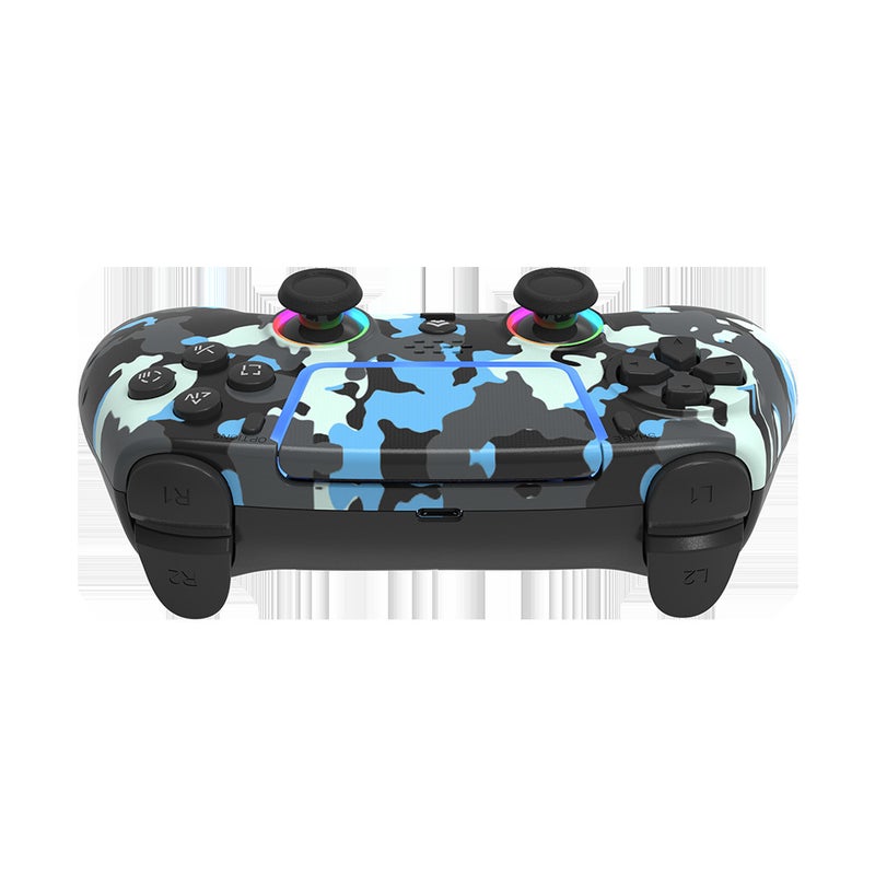 وحدة تحكم ألعاب لاسلكية PS5 مع إضاءة RGB واهتزاز مزدوج ومشغل هول - Image 4