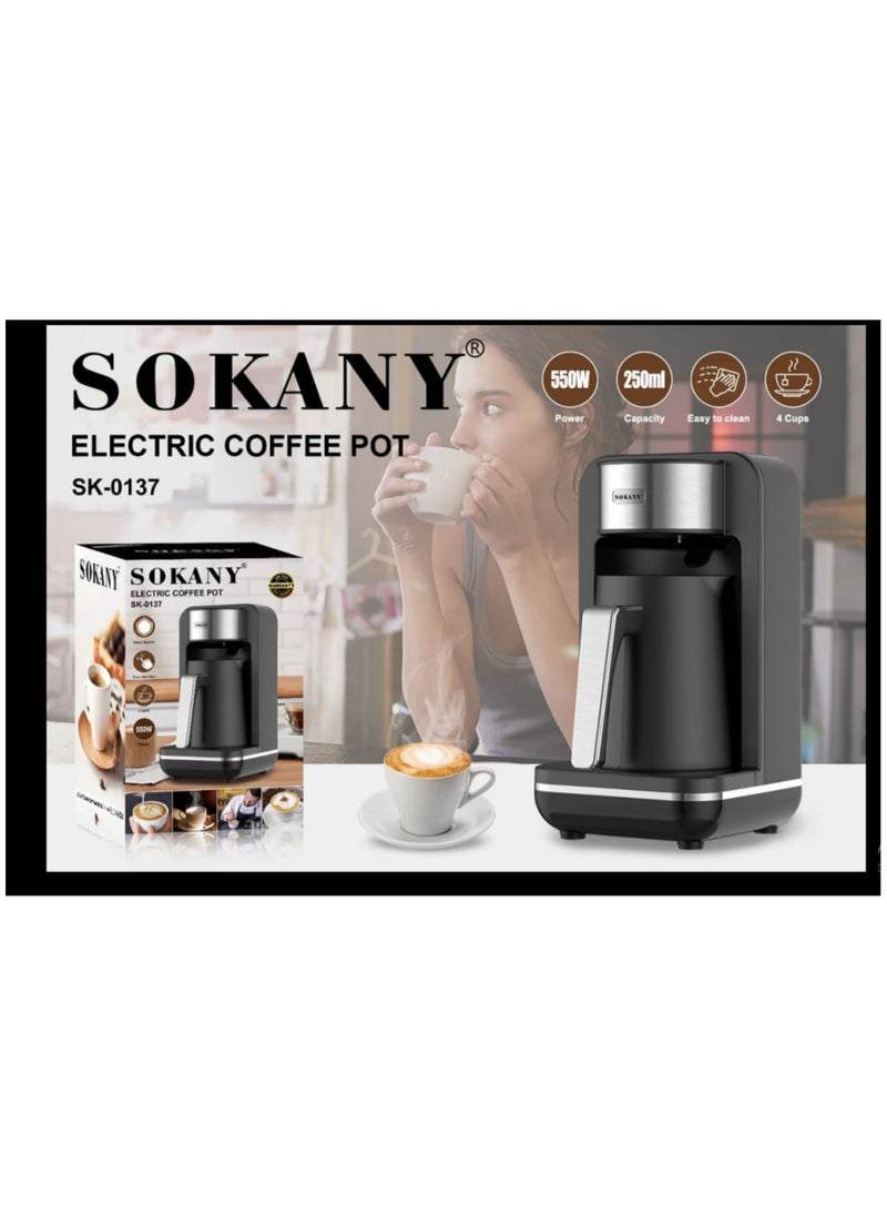 sokany Sokany Turkish Coffee Maker 8 Cups 550 Watt SK-0137 