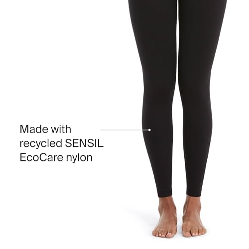 SPANX Seamless Leggings - Comfortable Athletic Wear - Core & Tummy Control for Shaping - Natural Waist Fit - Black - Medium - Image 4