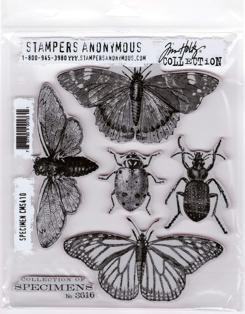 Tim Holtz Stampers Anonymous Specimen Cling Stamp CMS410