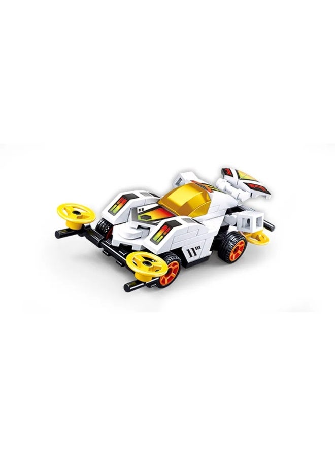 Sluban Sluban - Power Bricks Mixed Vehicles White Speeder Model 61 Pieces - M38-B0916A  - Image 2