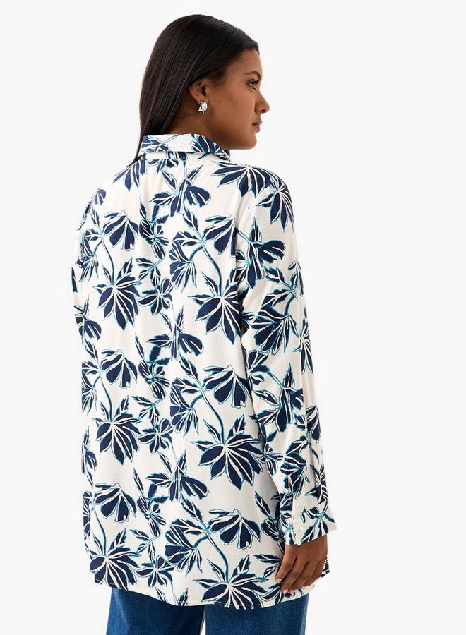  أولا بوبكن قميص بطبعات زهور مقاس كبير من أولا بوبكن - Image 3