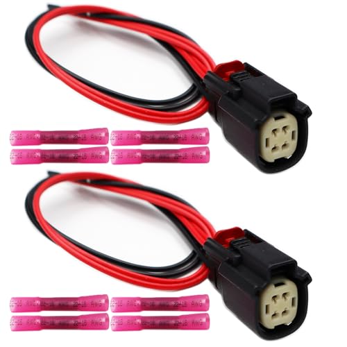 LIZAPUS 2pcs 4 Pin Tail Lights Connector Compatible with Dodge Challenger 2015-2023 68510770AA Pigtail Wire Harness - Image 2