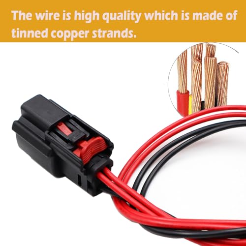 LIZAPUS 2pcs 4 Pin Tail Lights Connector Compatible with Dodge Challenger 2015-2023 68510770AA Pigtail Wire Harness - Image 5