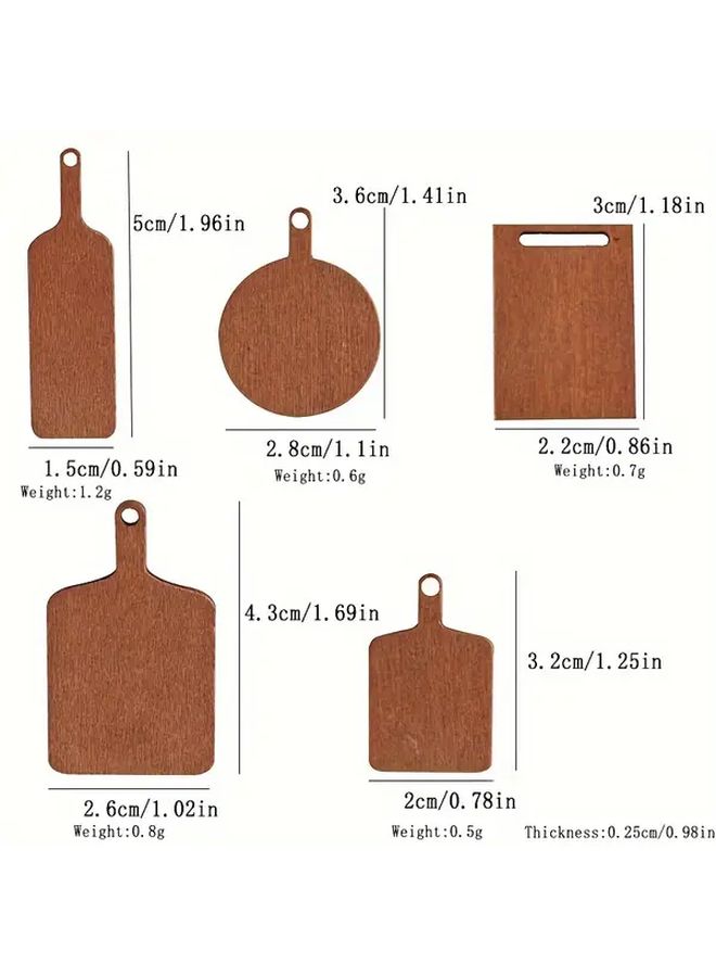 Miniature Cutting Board Steak Place Mat Set 5pcs - Image 2