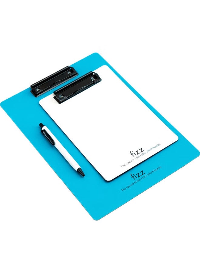 Fizz Feizhi (Fizz) High-Quality A4 Thick Pp Writing Clipboard/Desk Pad/Hard File Folder/Office Supplies/Student Stationery, Sky Blue A6383 - Image 3