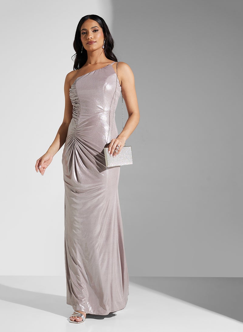 Namshi x One-Shoulder Evening Dress - Image 1