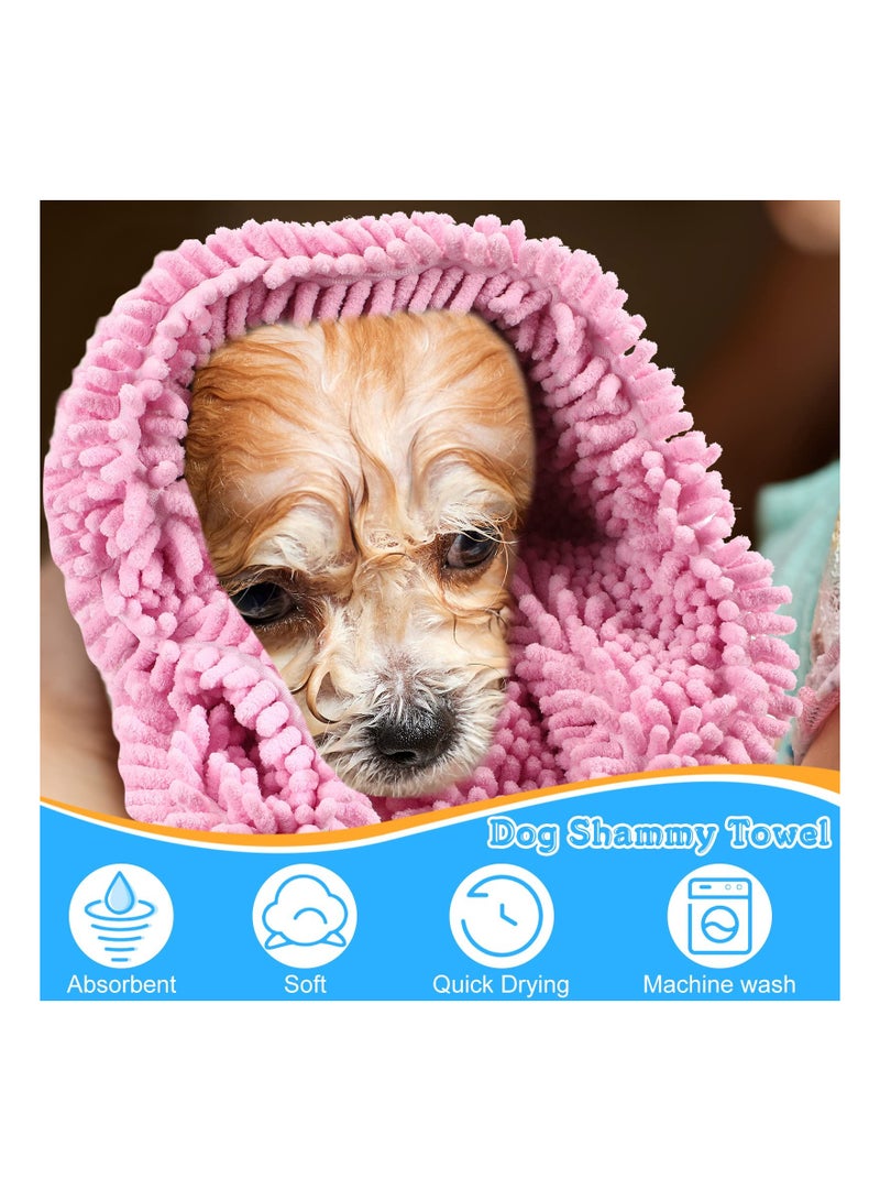 XL Microfiber Dog Towels 4 Pack Super Absorbent Soft Pet Bath Towels for Dogs and Cats 31.5 x 14 Inches - Image 2