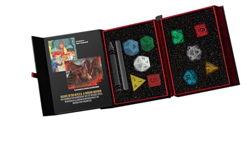 FanRoll DD 50th Anniversary Dice Double Set Then and Now Commemorative Set with Modern and Retro DND Dice Sets - Image 1