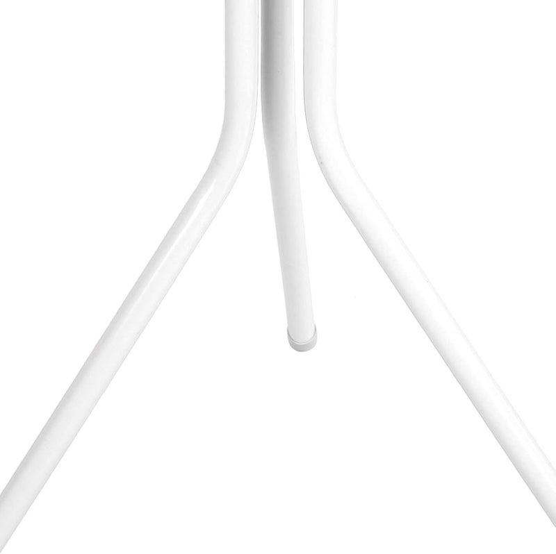 YOSOO SHOWAY Standing Entryway Coat Rack, Metal Coat Hat Rack Tree Stand Hanger Organizer for Jacket, Purse, Scarf Rack, Umbrella (White) - Image 5