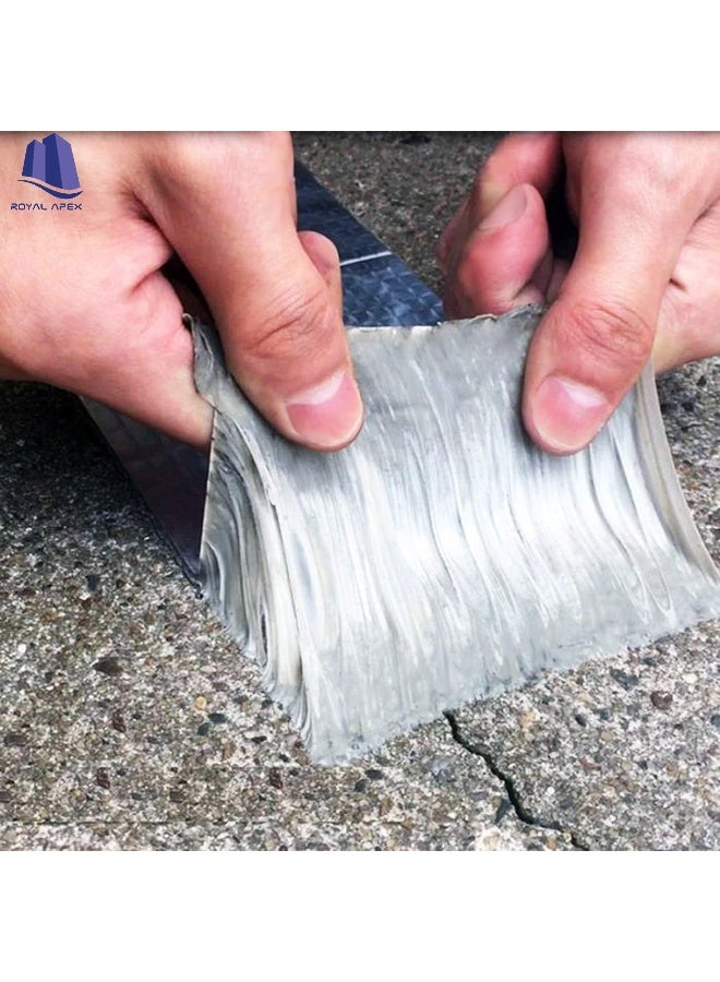 Royal Apex Multi-Purpose Strong Aluminium Foil Adhesive Insulation Tape For Roof Leak Surface Crack Window Sill Gap Pipe Rupture Boat Sealing Etc‚ 3 Inch Pack Of 5 Fsk Aluminium Tap  - Image 3