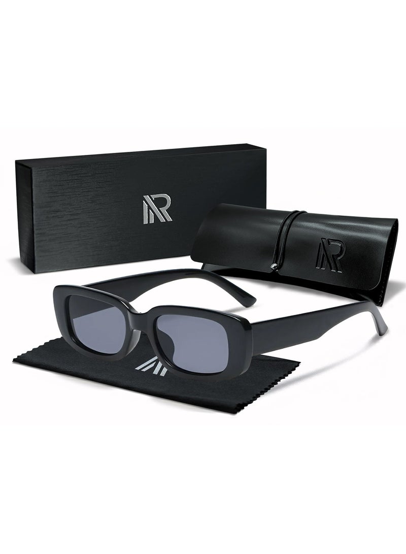 ريتي نظارة شمسية رجالي ونسائي بتصميم عصري وعدسات مستقطبة مع حماية من الأشعة فوق البنفسجية | نظارات موضة أنيقة للقيادة والسفر والرحلات والشاطئ والأنشطة الخارجية | خفيفة الوزن ومريحة - Image 1