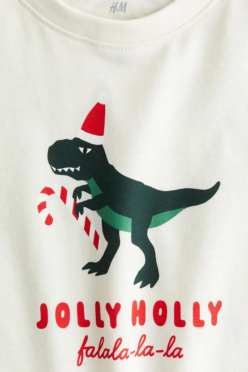 H&M Motif-detail cotton T-shirt