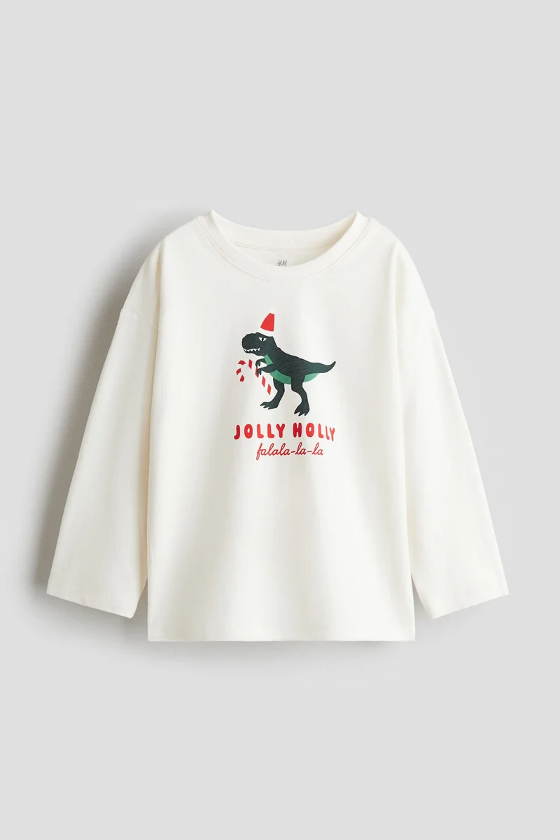 H&M Motif-detail cotton T-shirt