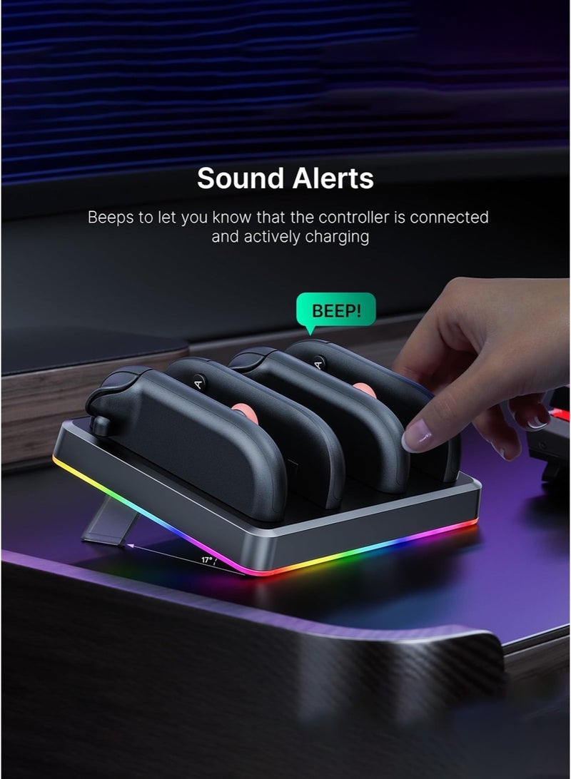 DOBE Controller Charger Dock Compatible with Nintendo Switch 2, LED Indicator, Wall Mount Type-C Port, Fast Charging Station Compact Neat Design, Must Have Switch 2 Accessories - Image 4