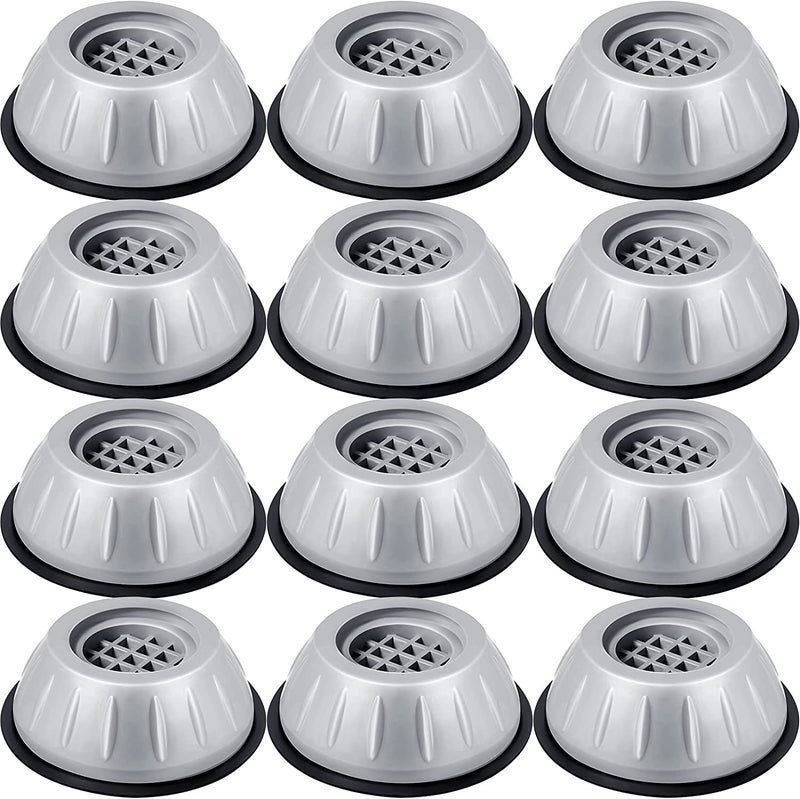 YORWAN Washer Dryer Anti Vibration Pads Suction Cup Feet Shock Noise Canceling Prevent Fridge Machine Leveling Feet Anti Walk Isolation Mat for Home Appliances Absorber Furniture Lifting Base 8 pcs - Image 1