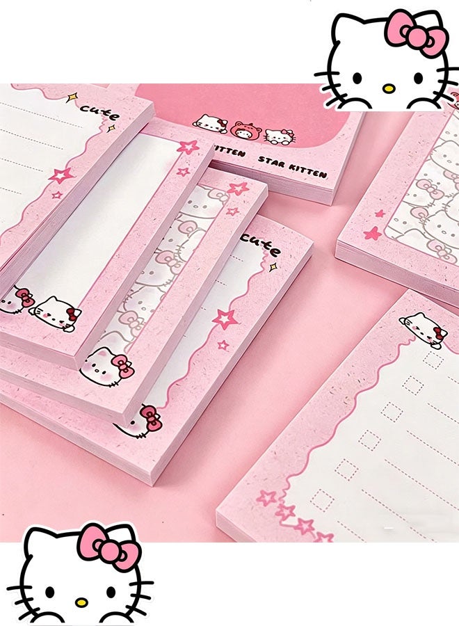 Hello Kitty 200 sticky notes, cute pink Hello Kitty sticky note set, suitable for home, office, classroom reminders, and creative notes - Image 2