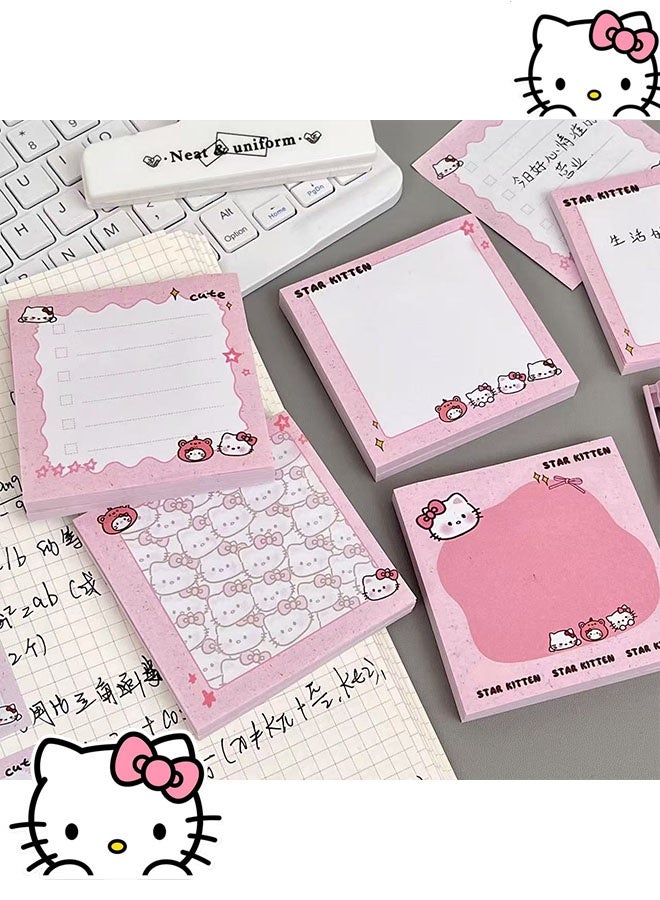 Hello Kitty 200 sticky notes, cute pink Hello Kitty sticky note set, suitable for home, office, classroom reminders, and creative notes - Image 4