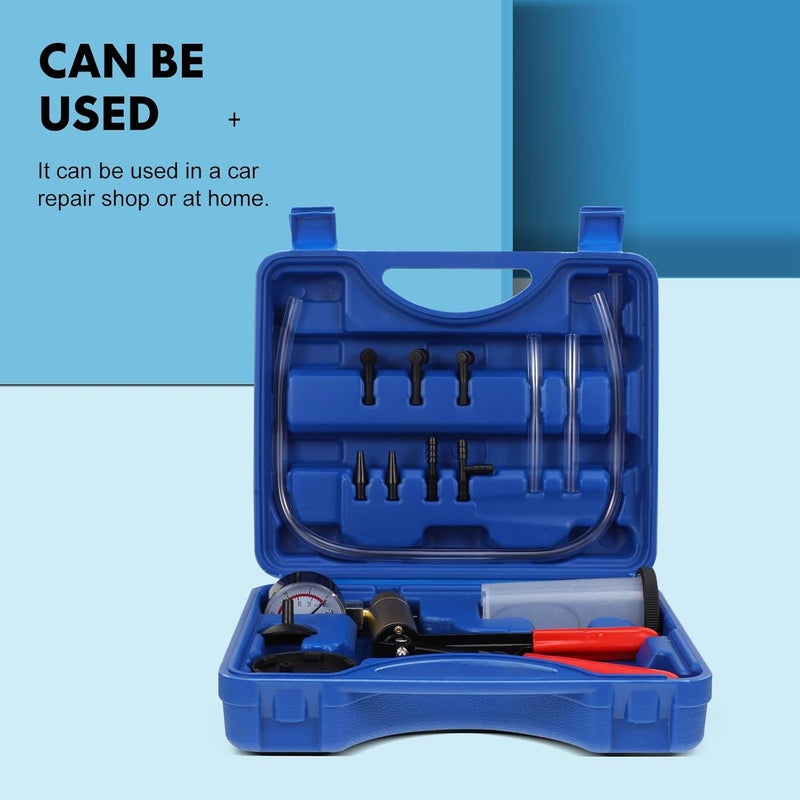 ABOOFAN Manual Vacuum Pump Brake Oil Replacement Tool Kit with Fluid Reservoir and Brake Bleeder Maintenance - Image 4
