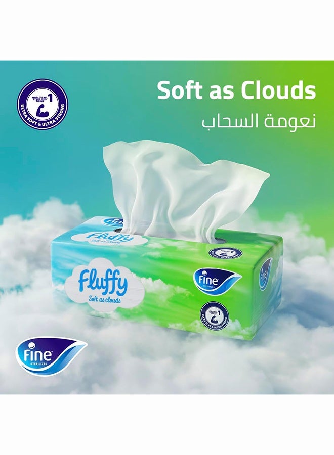 Fine مناديل وجه فاخرة 40 عبوة × 200 ورقة × 2 طبقة معقمة حزمة توفير ضخمة - Image 1