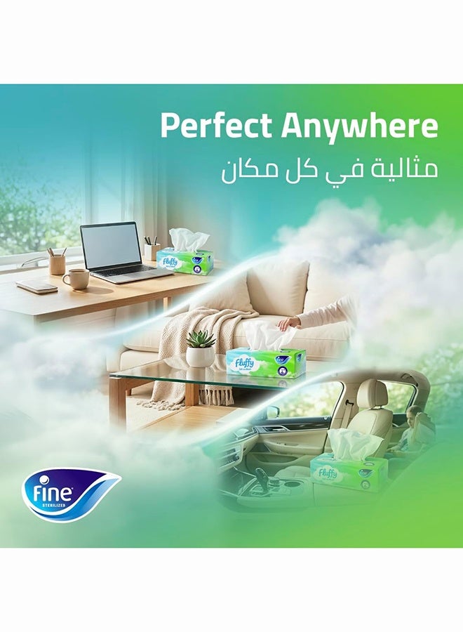 Fine مناديل وجه فاخرة 40 عبوة × 200 ورقة × 2 طبقة معقمة حزمة توفير ضخمة - Image 5