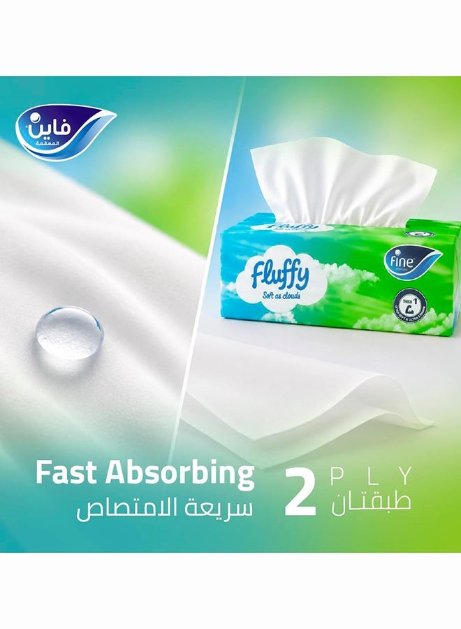 Fine مناديل وجه فاخرة 40 عبوة × 200 ورقة × 2 طبقة معقمة حزمة توفير ضخمة - Image 4