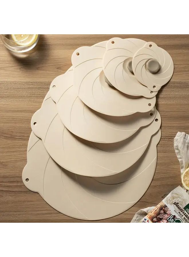 Model B Silicone Microwave Splatter Cover Set 6 Sizes Reusable Heat Resistant Food Lids - Image 1