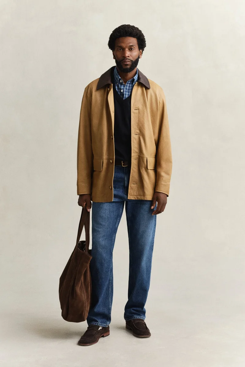 GANT  Regular Indigo Check Shirt for Men | Best Price UAE