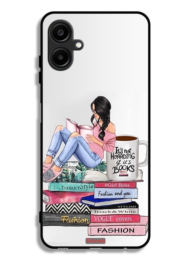 Tolwak Samsung Galaxy F06 5G Protective Case Cover Girl And Fashion Books Art - Image 1