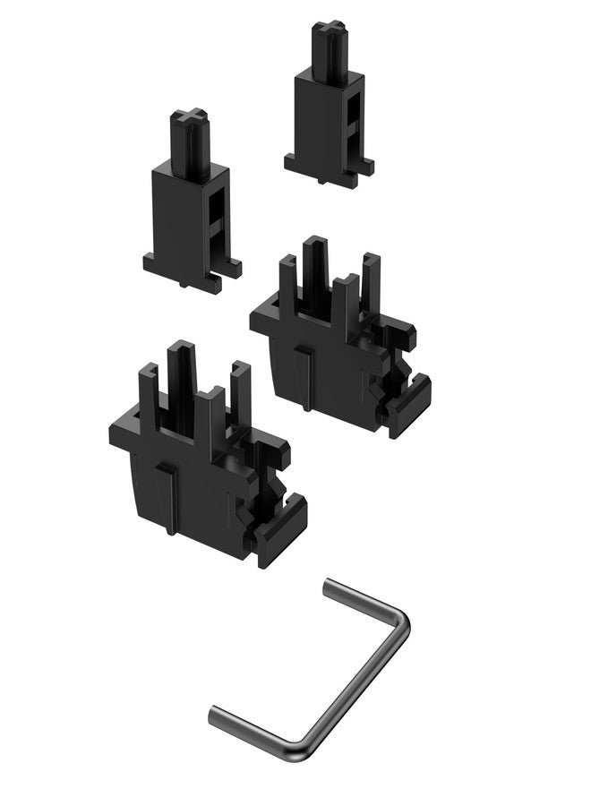 DUROCK Plate Mount Stabilizer V3, Innovative Pre-Clipped Stem for Minimum Wire Wobble 2U 6.25U 7U Keyboard Stabilizers (V3 Nero 80% Kit) - Image 5