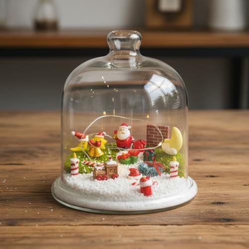 Moira 16 pcs Christmas Theme Miniature Decoration Items for Shops, Cake Toppers Plants, Terrariums, Doll Houses, Fairy Gardens - Image 2