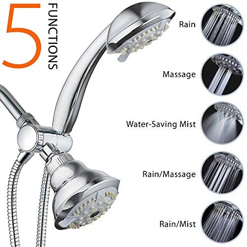 Dream Spa DreamSpa 19-Setting 3 way 2 in 1 Luxury Shower Combo System. Multi Function Shower-Head/Handheld Shower Combo Set by Top Brand Manufacturer - Image 2