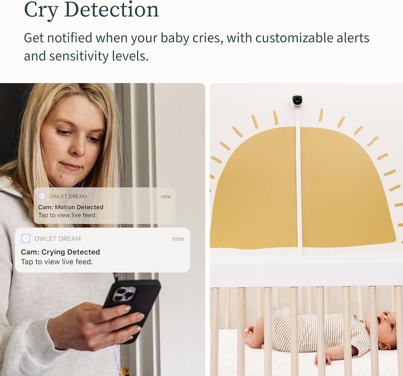 Owlet CAM 2 Smart Baby Monitor with HD Video, Audio, Night Vision, and Notifications - Image 5