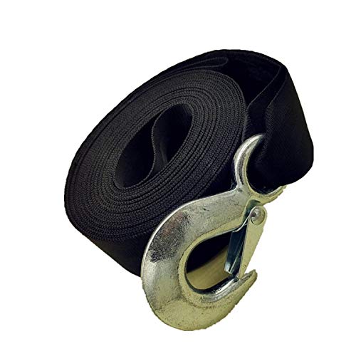 FainWan Trailer Marine Boat Winch Strap with Hook Replacement, 2" x20' Winch Strap 10000Lb Max Towing Working Load at 3300 lbs for ATV Jetski Trailer Boat Wave Runner Towing Heavy Duty Equipment - Image 3