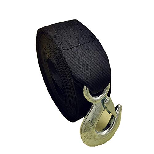 FainWan Trailer Marine Boat Winch Strap with Hook Replacement, 2" x20' Winch Strap 10000Lb Max Towing Working Load at 3300 lbs for ATV Jetski Trailer Boat Wave Runner Towing Heavy Duty Equipment - Image 5