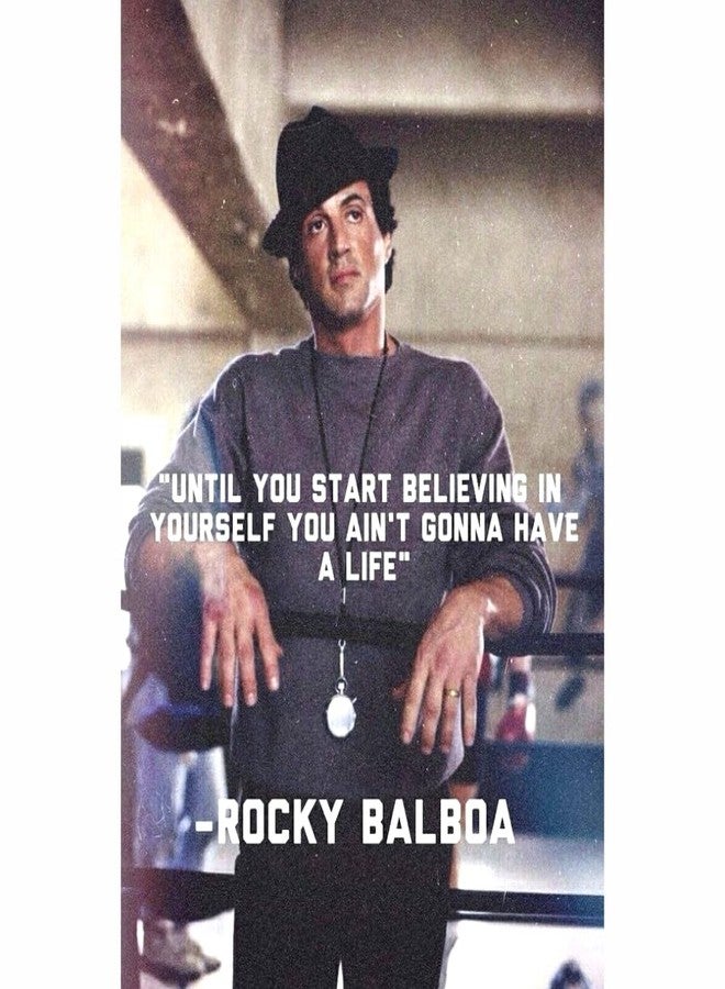 POSTER WALLAH Rocky Balboa Motivational Poster for Home Office and Student Room Wall | Aesthetic Poster | Wall Decor RCKYBBA03 (18X12 inch) - Image 1