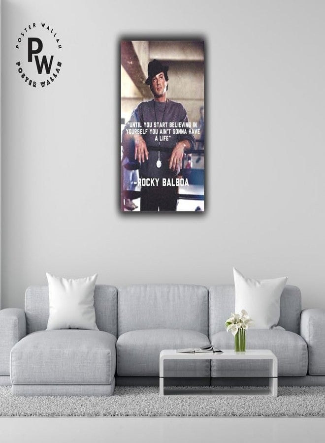 POSTER WALLAH Rocky Balboa Motivational Poster for Home Office and Student Room Wall | Aesthetic Poster | Wall Decor RCKYBBA03 (18X12 inch) - Image 2