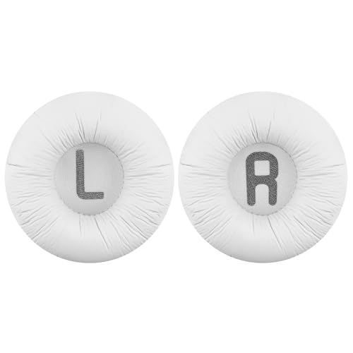 Geekria QuickFit Leatherette Replacement Ear Pads for JBL JR 300 300BT T450BT 500BT Tune 500 500BT 510BT Tune 520BT Headphones Ear Cushions with Video Guide White - Image 3