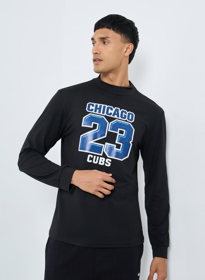 Take Two Black Chicago Cubs Graphic Slim Fit T-Shirt - Image 1