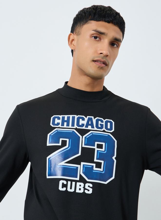 Take Two Black Chicago Cubs Graphic Slim Fit T-Shirt - Image 3