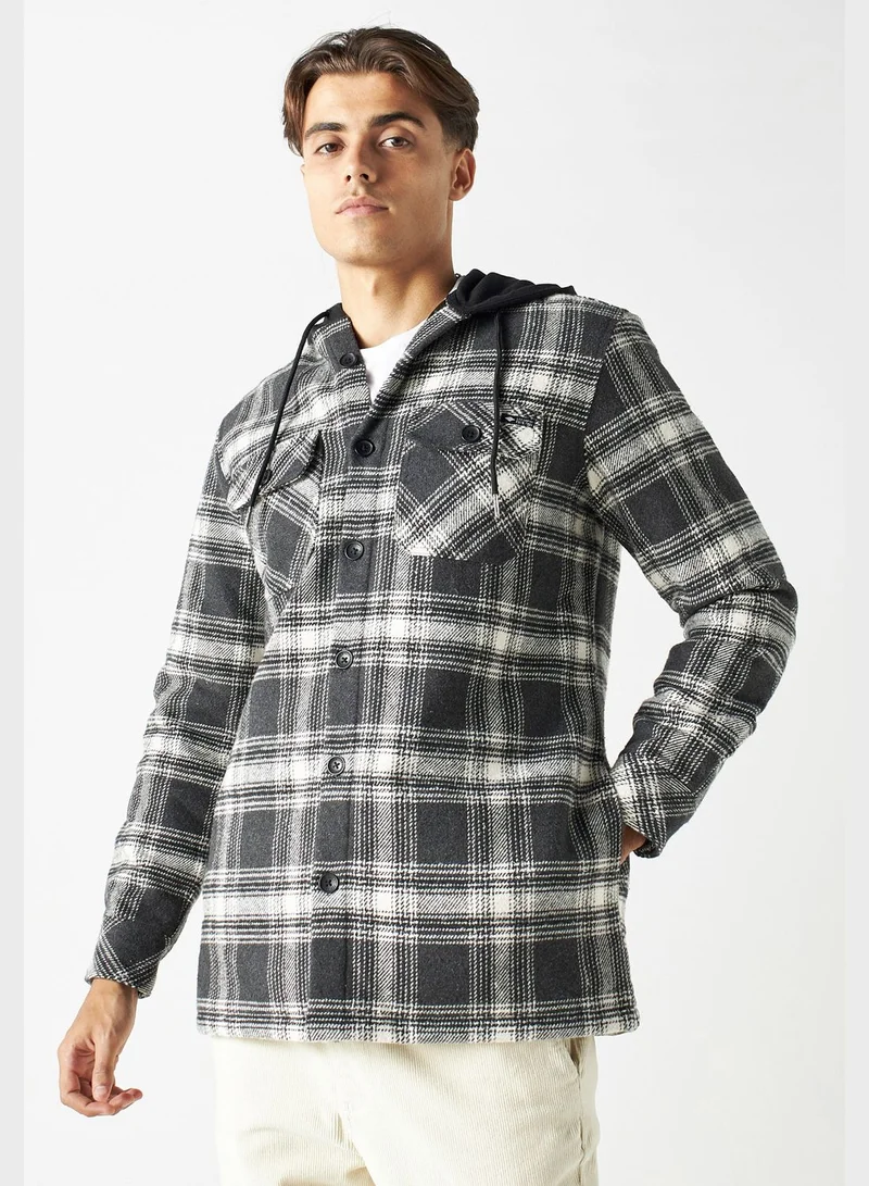 Lee Cooper Checked Dual Pocket Jacket