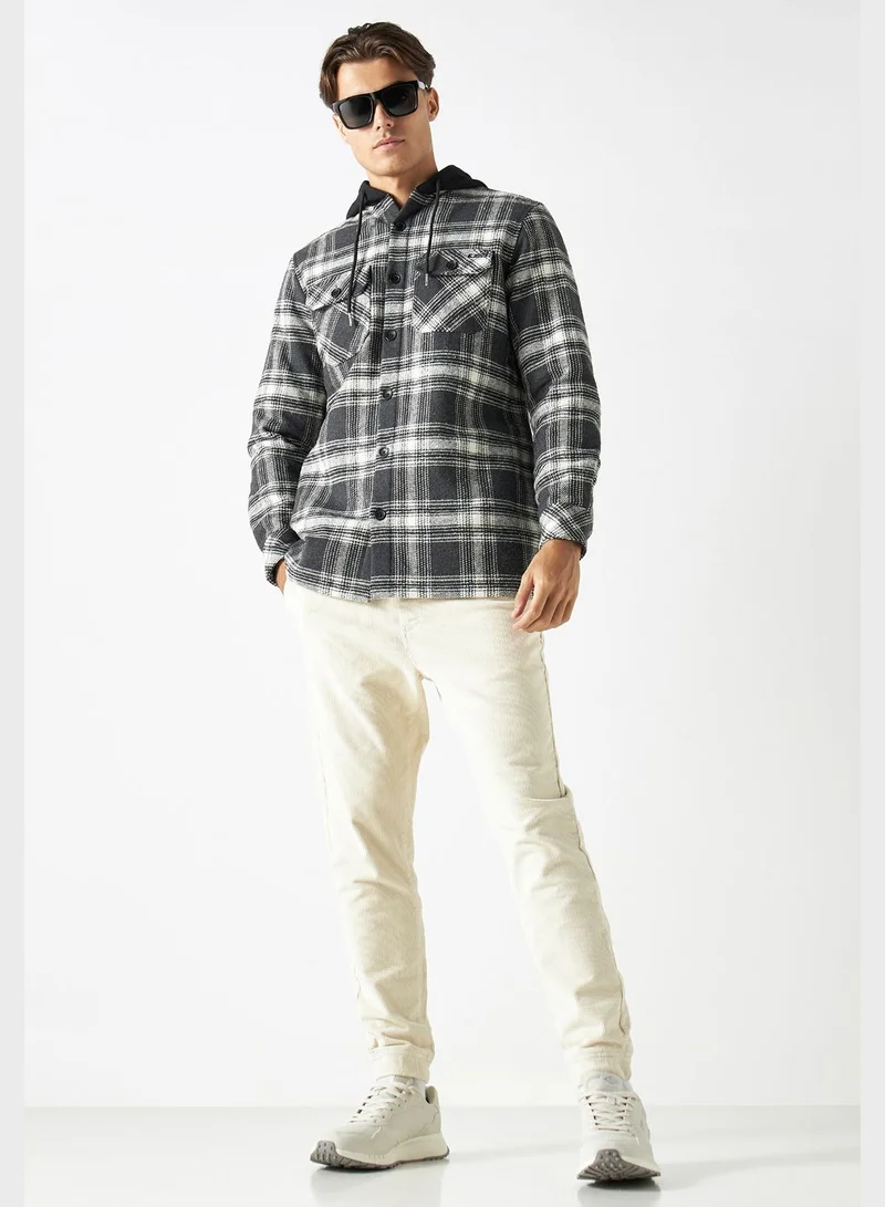 Lee Cooper Checked Dual Pocket Jacket