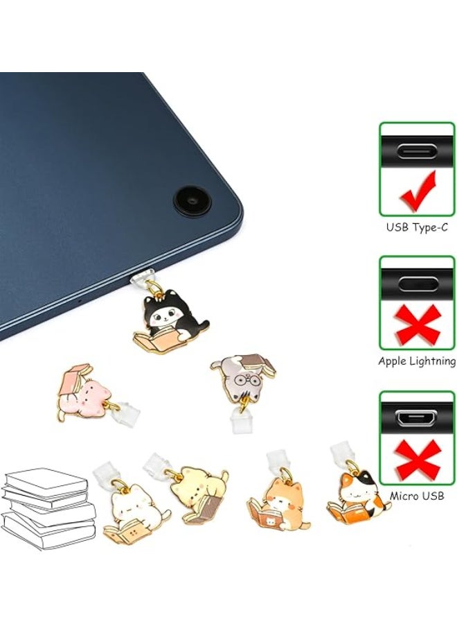 Type C/USB C Dust Plug Charm for Kindle Paperwhite 2021-Cute Dust Proof Port Cover Accessories Bookish Gift Phone Decorating Charm - Image 2