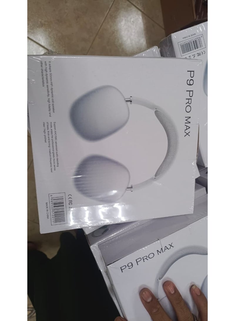 بي 9 سماعات رأس لاسلكية بلوتوث تغطي الأذن | جودة صوت ممتازة | وسائد أذن ناعمة | عصابة رأس قابلة للتعديل | عمر بطارية طويل - Image 2