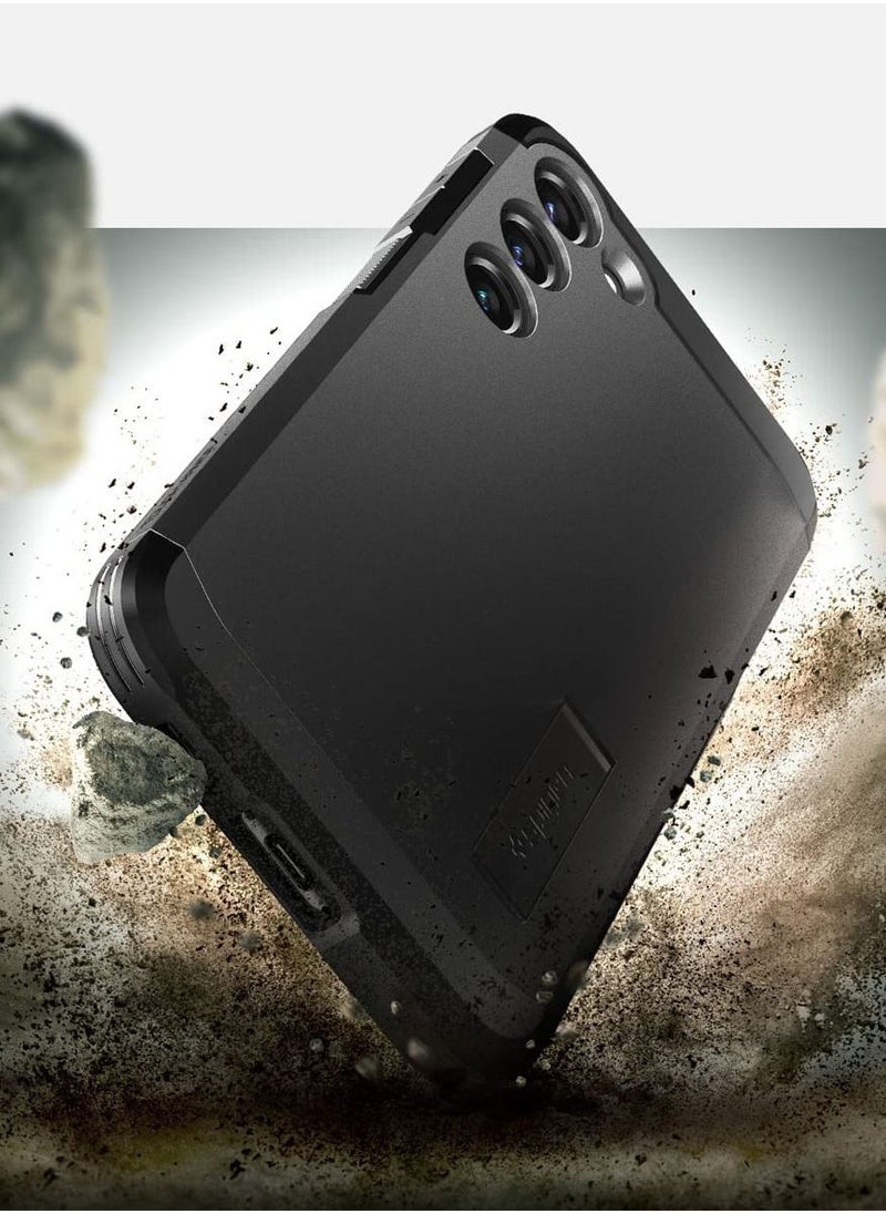 Spigen - Tough Armor for Samsung Galaxy S23 Case Cover with Extreme Impact Foam - Black - Image 1