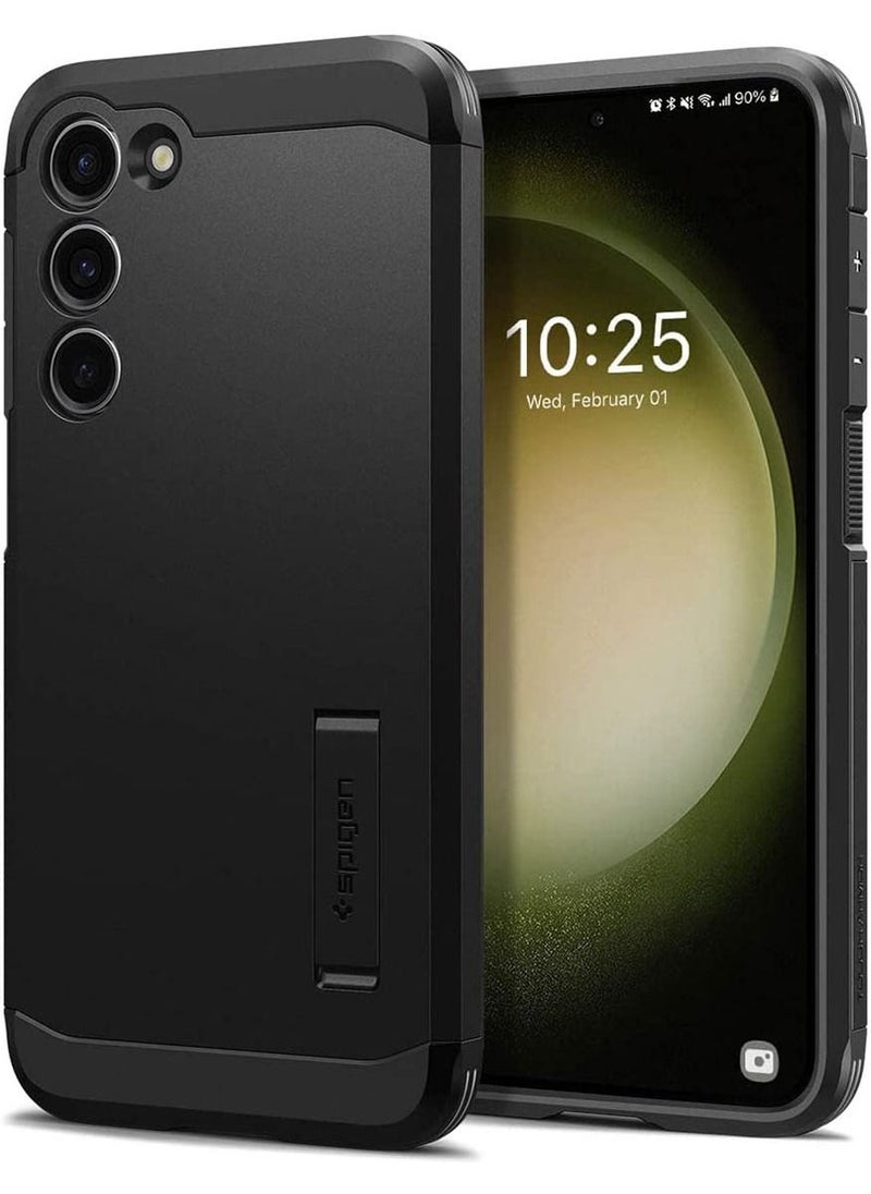 Spigen Tough Armor for Samsung Galaxy S23 Case Cover with Extreme Impact Foam - Black  - Image 1